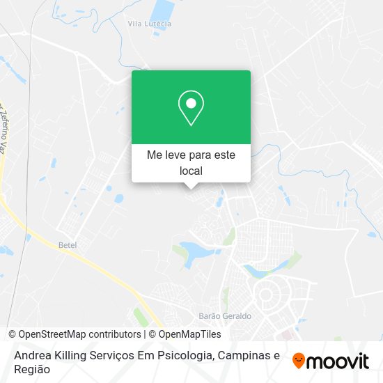 Andrea Killing Serviços Em Psicologia mapa