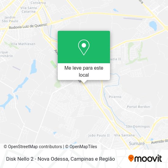 Disk Nello 2 - Nova Odessa mapa