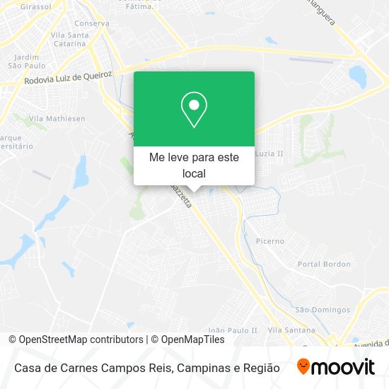 Casa de Carnes Campos Reis mapa
