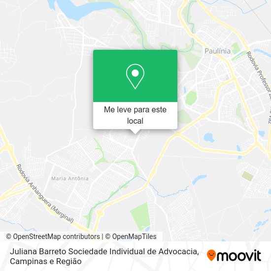 Juliana Barreto Sociedade Individual de Advocacia mapa
