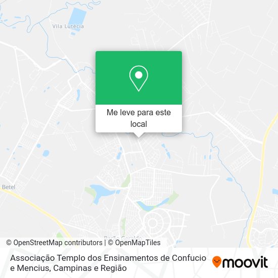 Associação Templo dos Ensinamentos de Confucio e Mencius mapa