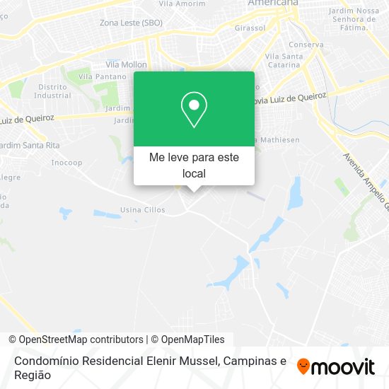 Condomínio Residencial Elenir Mussel mapa