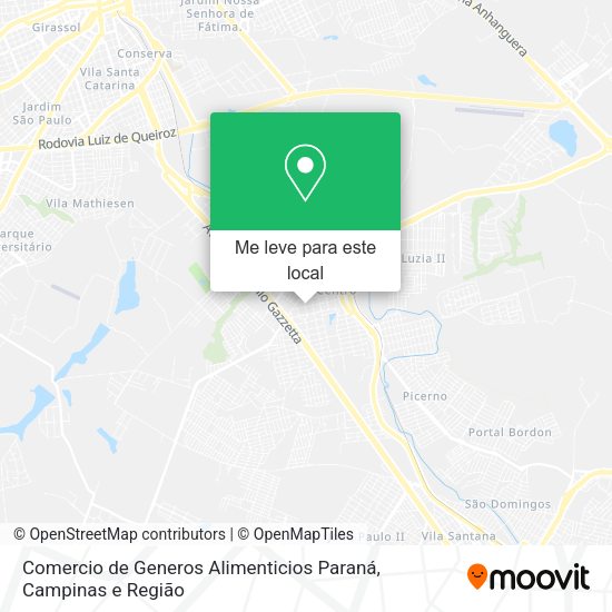 Comercio de Generos Alimenticios Paraná mapa
