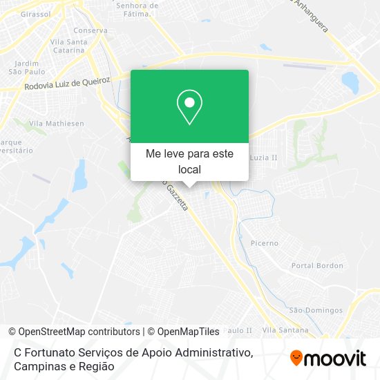 C Fortunato Serviços de Apoio Administrativo mapa