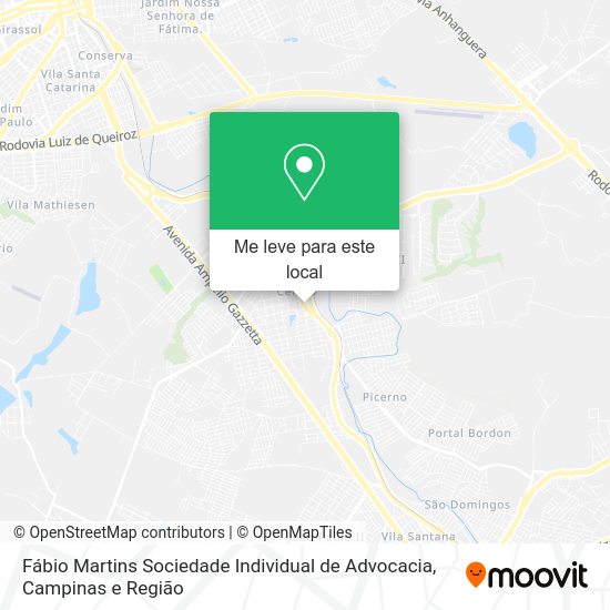 Fábio Martins Sociedade Individual de Advocacia mapa