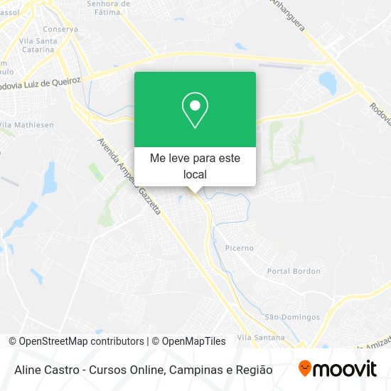 Aline Castro - Cursos Online mapa