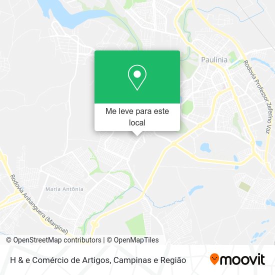 H & e Comércio de Artigos mapa