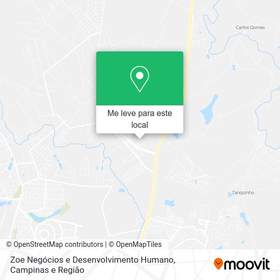 Zoe Negócios e Desenvolvimento Humano mapa