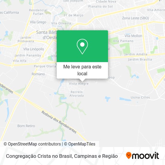 Congregação Crista no Brasil mapa