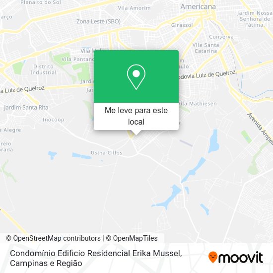 Condomínio Edificio Residencial Erika Mussel mapa