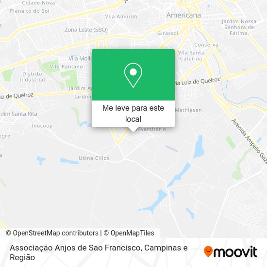 Associação Anjos de Sao Francisco mapa