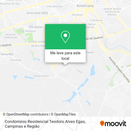 Condomínio Residencial Teodoro Alves Egas mapa
