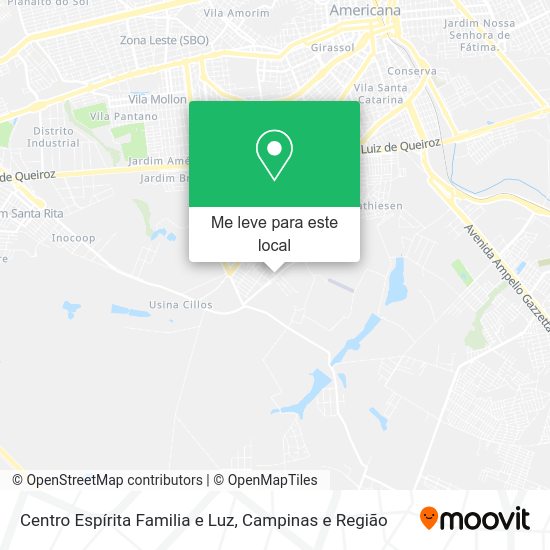 Centro Espírita Familia e Luz mapa