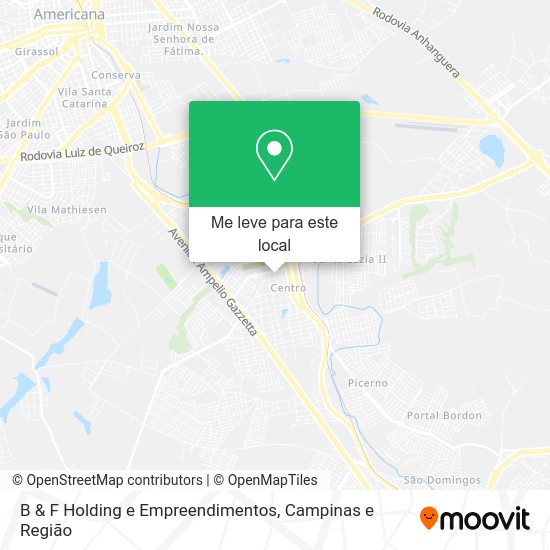 B & F Holding e Empreendimentos mapa