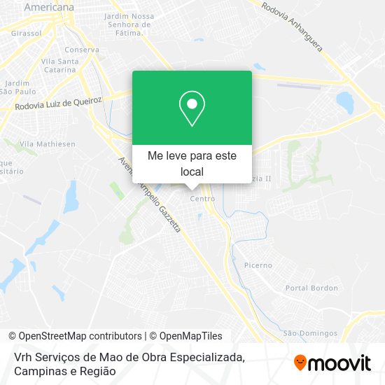 Vrh Serviços de Mao de Obra Especializada mapa