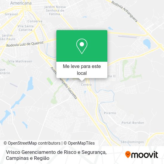 Vrisco Gerenciamento de Risco e Segurança mapa