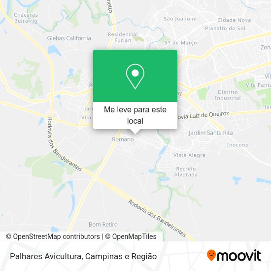 Palhares Avicultura mapa
