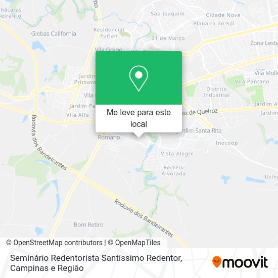 Seminário Redentorista Santíssimo Redentor mapa