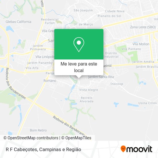 R F Cabeçotes mapa