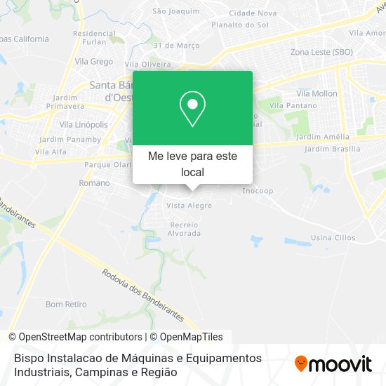 Bispo Instalacao de Máquinas e Equipamentos Industriais mapa