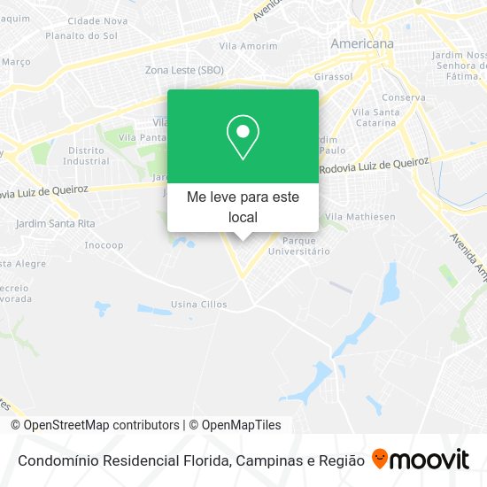 Condomínio Residencial Florida mapa