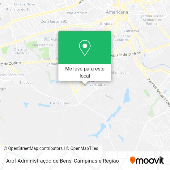 Arpf Administração de Bens mapa