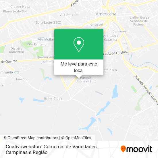 Criativowebstore Comércio de Variedades mapa