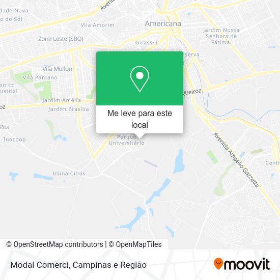 Modal Comerci mapa