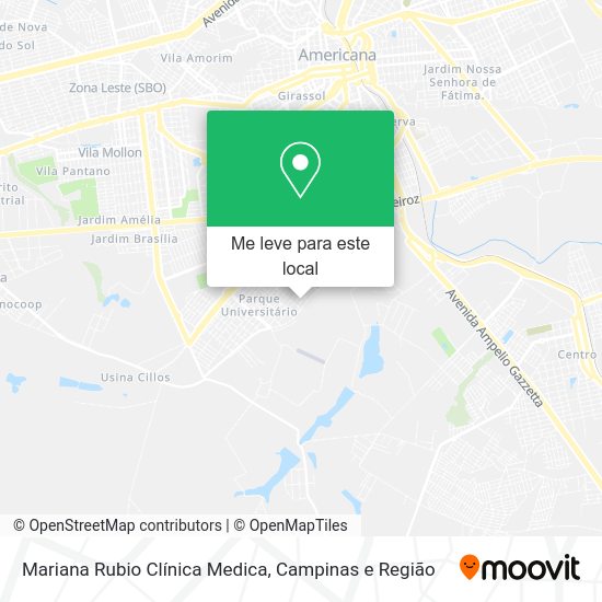 Mariana Rubio Clínica Medica mapa