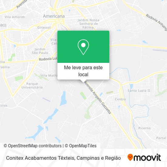 Conitex Acabamentos Têxteis mapa
