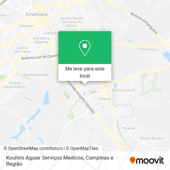 Kouhiro Aguiar Serviços Medicos mapa