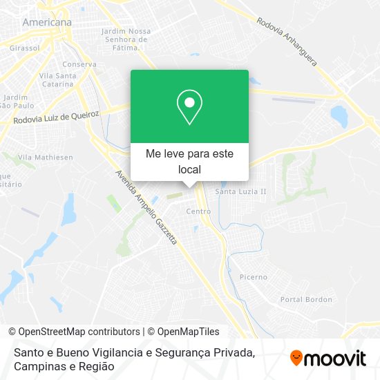 Santo e Bueno Vigilancia e Segurança Privada mapa
