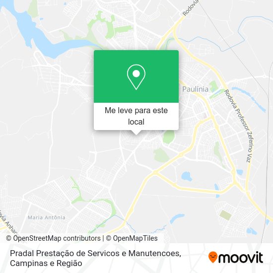 Pradal Prestação de Servicos e Manutencoes mapa