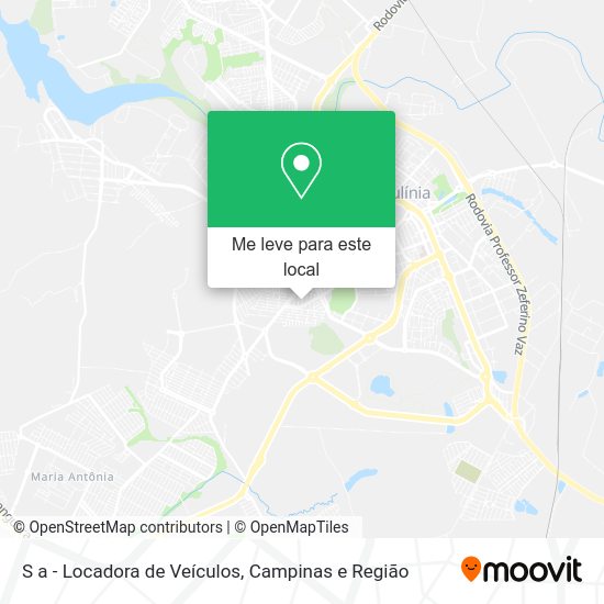 S a - Locadora de Veículos mapa