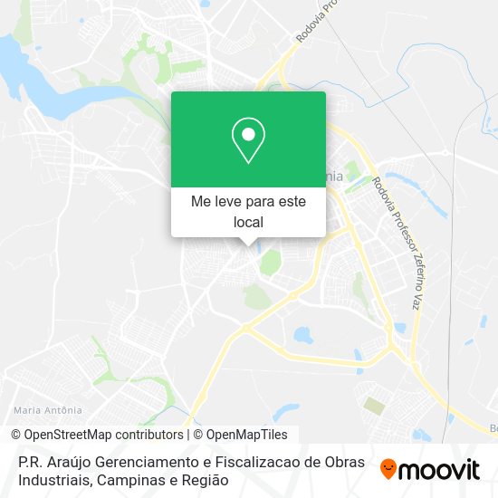 P.R. Araújo Gerenciamento e Fiscalizacao de Obras Industriais mapa