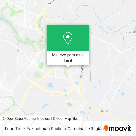 Food Truck Yakisobarao Paulinia mapa