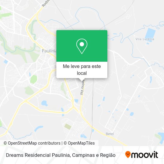 Dreams Residencial Paulínia mapa