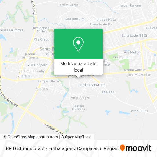 BR Distribuidora de Embalagens mapa