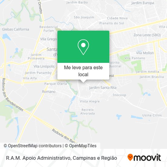 R.A.M. Apoio Administrativo mapa