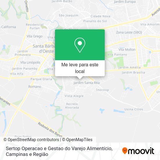 Sertop Operacao e Gestao do Varejo Alimentício mapa