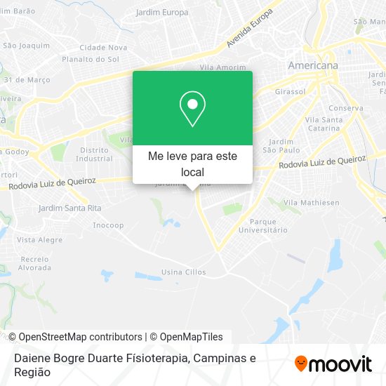 Daiene Bogre Duarte Físioterapia mapa