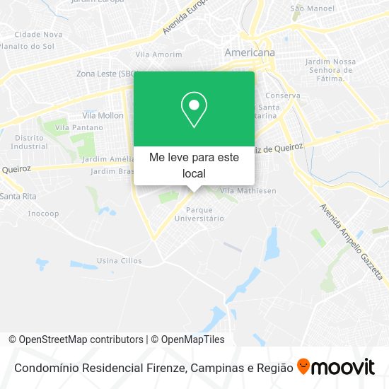 Condomínio Residencial Firenze mapa
