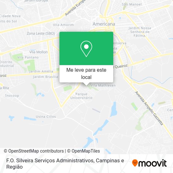 F.O. Silveira Serviços Administrativos mapa