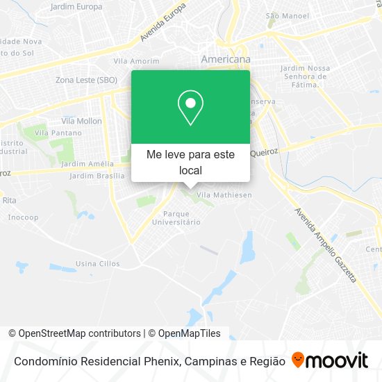 Condomínio Residencial Phenix mapa