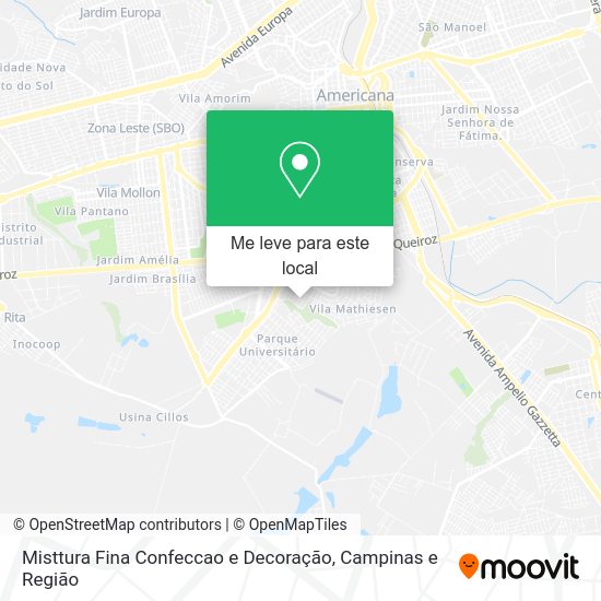 Misttura Fina Confeccao e Decoração mapa