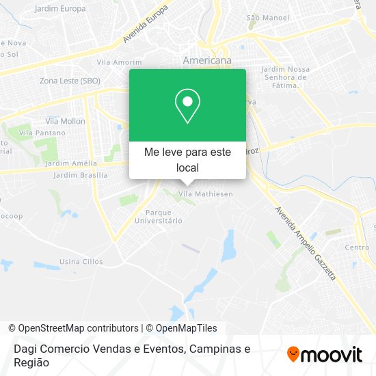 Dagi Comercio Vendas e Eventos mapa