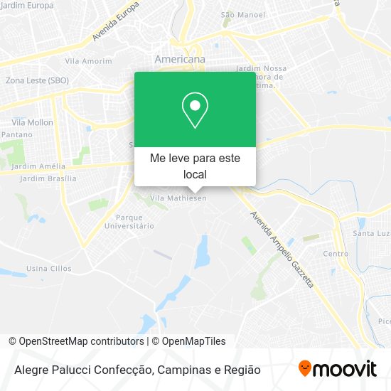 Alegre Palucci Confecção mapa