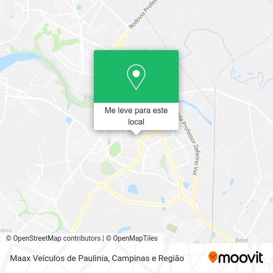 Maax Veículos de Paulinia mapa