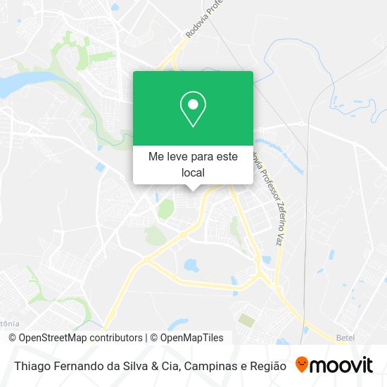 Thiago Fernando da Silva & Cia mapa