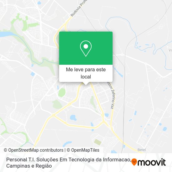 Personal T.I. Soluções Em Tecnologia da Informacao mapa